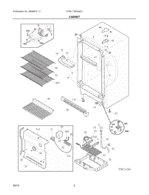 03 - Cabinet parts for Frigidaire Refrigerator FFRU17B2QWC from AppliancePartsPros.com