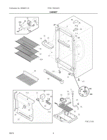 03 - Cabinet parts for Frigidaire Refrigerator FFRU17B2QWD from AppliancePartsPros.com