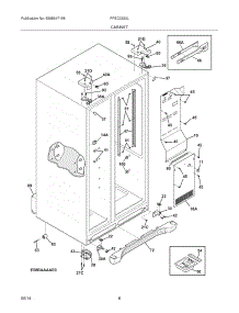 07 - Cabinet parts for Frigidaire Refrigerator FFSC2323LEA from AppliancePartsPros.com