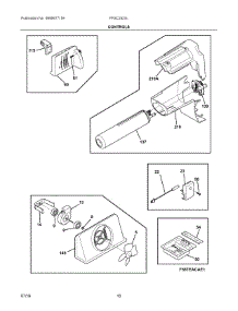 06 - Controls parts for Frigidaire Refrigerator FFSC2323LEBA from AppliancePartsPros.com