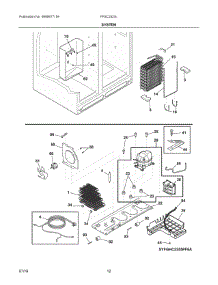 07 - System parts for Frigidaire Refrigerator FFSC2323LEBA from AppliancePartsPros.com
