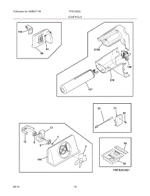 11 - Controls parts for Frigidaire Refrigerator FFSC2323LSB from AppliancePartsPros.com