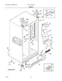 04 - Cabinet parts for Frigidaire Refrigerator FFSC2323LSDA from AppliancePartsPros.com