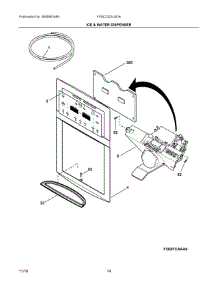 08 - Ice & Water Dispenser parts for Frigidaire Refrigerator FFSC2323LSDA from AppliancePartsPros.com
