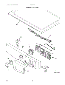 04 - Controls / Top Panel parts for Frigidaire Laundry Center FFSE5115PA0 from AppliancePartsPros.com