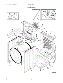 02 - Cabinet / Drum parts for Frigidaire Dryer FFSE5115PA1 from AppliancePartsPros.com