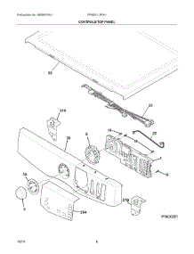 04 - Controls / Top Panel parts for Frigidaire Dryer FFSE5115PA1 from AppliancePartsPros.com