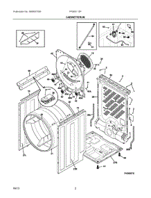 02 - Cabinet / Drum parts for Frigidaire Laundry Center FFSE5115PW0 from AppliancePartsPros.com