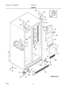 04 - Cabinet parts for Frigidaire Refrigerator FFSS2314QEAA from AppliancePartsPros.com
