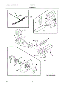 06 - Controls parts for Frigidaire Refrigerator FFSS2314QP5A from AppliancePartsPros.com