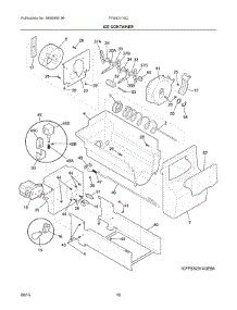 09 - Ice Container parts for Frigidaire Refrigerator FFSS2314QP6A from AppliancePartsPros.com