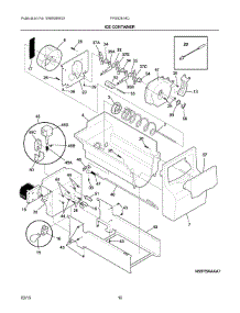 09 - Ice Container parts for Frigidaire Refrigerator FFSS2614QE2A from AppliancePartsPros.com