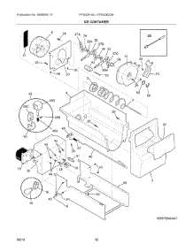 09 - Ice Container parts for Frigidaire Refrigerator FFSS2614QP1A from AppliancePartsPros.com