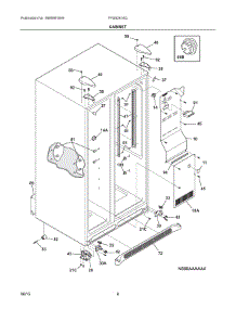 04 - Cabinet parts for Frigidaire Refrigerator FFSS2614QP5A from AppliancePartsPros.com