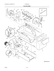 09 - Ice Container parts for Frigidaire Refrigerator FFSS2614QP6A from AppliancePartsPros.com