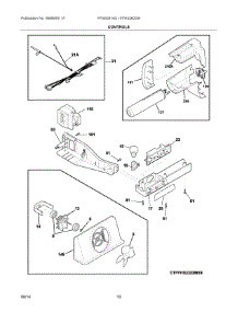 06 - Controls parts for Frigidaire Refrigerator FFSS2614QS1A from AppliancePartsPros.com