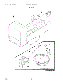 10 - Ice Maker parts for Frigidaire Refrigerator FFSS2614QS1A from AppliancePartsPros.com