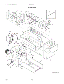 09 - Ice Container parts for Frigidaire Refrigerator FFSS2614QS5A from AppliancePartsPros.com