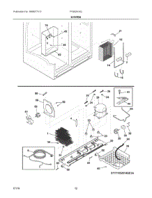 07 - System parts for Frigidaire Refrigerator FFSS2614QS6A from AppliancePartsPros.com