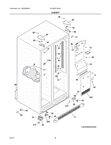 04 - Cabinet parts for Frigidaire Refrigerator FFSS2618SS0 from AppliancePartsPros.com
