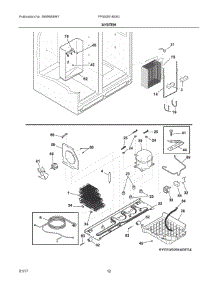 07 - System parts for Frigidaire Refrigerator FFSS2618SS0 from AppliancePartsPros.com