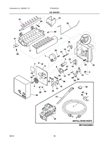 10 - Ice Maker parts for Frigidaire Refrigerator FFSS2622NB5 from AppliancePartsPros.com