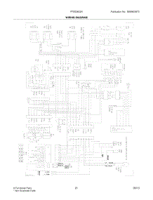 21 - Wiring Diagram parts for Frigidaire Refrigerator FFSS2622NS4 from AppliancePartsPros.com