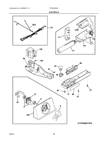 06 - Controls parts for Frigidaire Refrigerator FFSS2622NS5 from AppliancePartsPros.com
