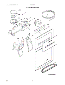 08 - Ice & Water Dispenser parts for Frigidaire Refrigerator FFSS2622NW5 from AppliancePartsPros.com