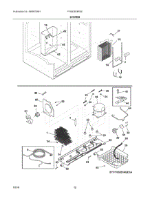 07 - System parts for Frigidaire Refrigerator FFSS26D8RS0 from AppliancePartsPros.com