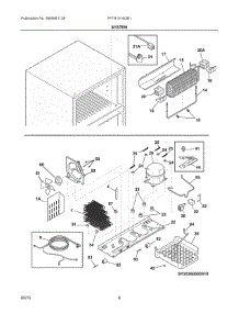 05 - System parts for Frigidaire Refrigerator FFTR1514QB1 from AppliancePartsPros.com