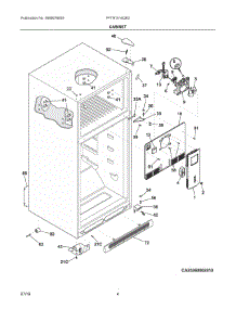 03 - Cabinet parts for Frigidaire Refrigerator FFTR1514QB3 from AppliancePartsPros.com