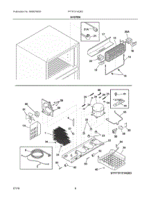 05 - System parts for Frigidaire Refrigerator FFTR1514QB3 from AppliancePartsPros.com