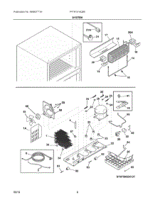 05 - System parts for Frigidaire Refrigerator FFTR1514QB5 from AppliancePartsPros.com