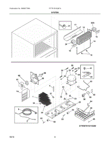 05 - System parts for Frigidaire Refrigerator FFTR1514QB7A from AppliancePartsPros.com