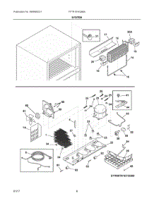 05 - System parts for Frigidaire Refrigerator FFTR1514QB8A from AppliancePartsPros.com