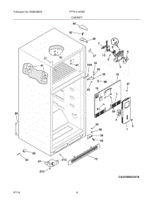 05 - Cabinet parts for Frigidaire Refrigerator FFTR1514QW0 from AppliancePartsPros.com