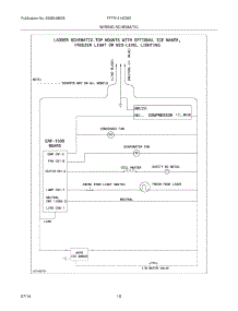 10 - Wiring Schematic parts for Frigidaire Refrigerator FFTR1514QW0 from AppliancePartsPros.com