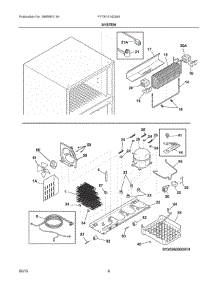 05 - System parts for Frigidaire Refrigerator FFTR1514QW4 from AppliancePartsPros.com