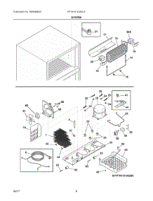 05 - System parts for Frigidaire Refrigerator FFTR1514QWCA from AppliancePartsPros.com