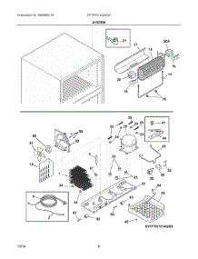 05 - System parts for Frigidaire Refrigerator FFTR1514QWDA from AppliancePartsPros.com