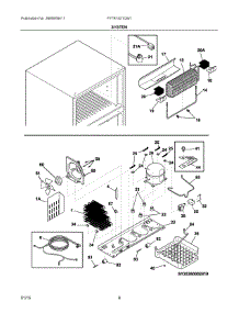 05 - System parts for Frigidaire Refrigerator FFTR1521QW1 from AppliancePartsPros.com