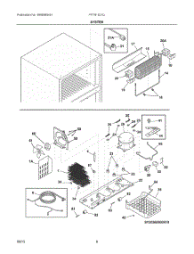 05 - System parts for Frigidaire Refrigerator FFTR1521QW3 from AppliancePartsPros.com