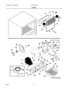 05 - System parts for Frigidaire Refrigerator FFTR15D0PW0 from AppliancePartsPros.com