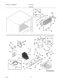 09 - System parts for Frigidaire Refrigerator FFTR1614QB0 from AppliancePartsPros.com
