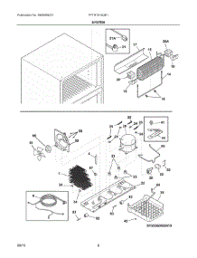 05 - System parts for Frigidaire Refrigerator FFTR1614QB1 from AppliancePartsPros.com