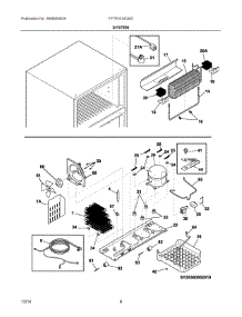 05 - System parts for Frigidaire Refrigerator FFTR1614QW2 from AppliancePartsPros.com