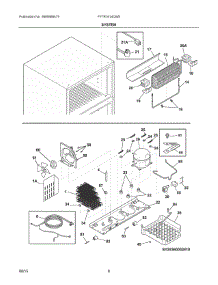 05 - System parts for Frigidaire Refrigerator FFTR1614QW5 from AppliancePartsPros.com