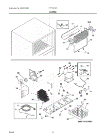 05 - System parts for Frigidaire Refrigerator FFTR1619RW1 from AppliancePartsPros.com