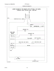 10 - Wiring Schematic parts for Frigidaire Refrigerator FFTR1621QB0 from AppliancePartsPros.com